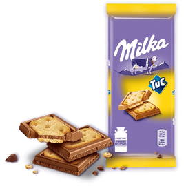 Шоколад Милка с сол. крекером TUK 87гр (1*18)